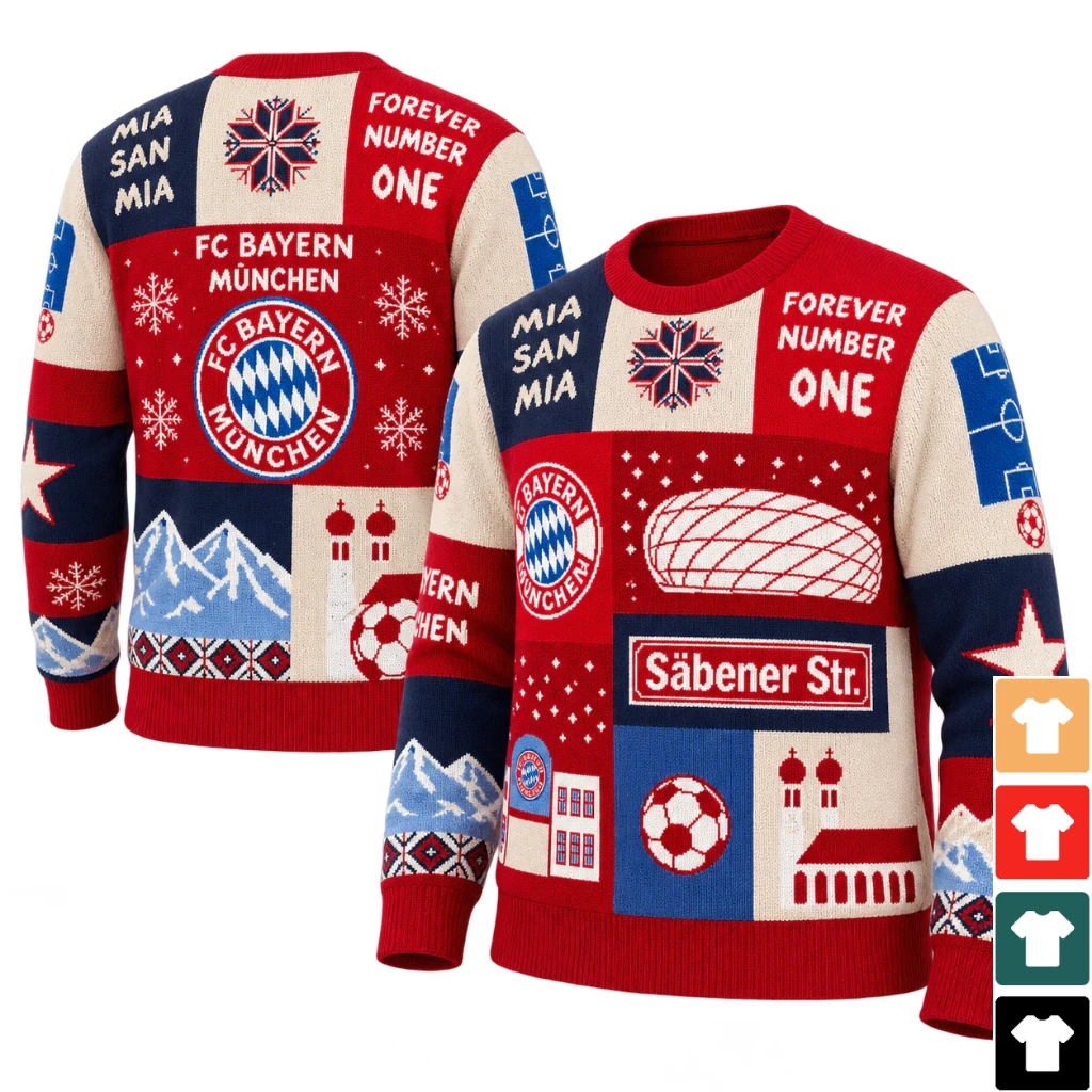 FC Bayern Munchen Special Edition Christmas Ugly Sweater