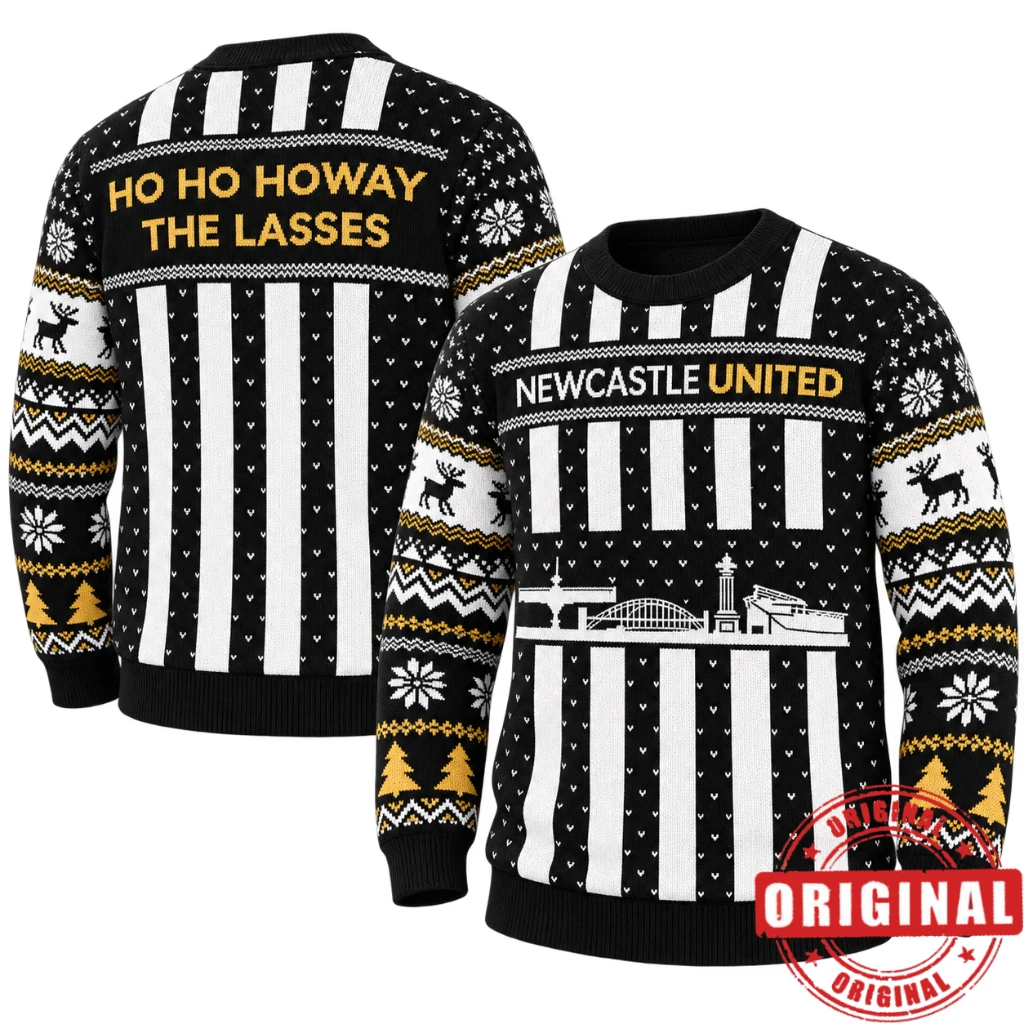Newcastle United Ho Ho Howay The Lasses Christmas Sweater